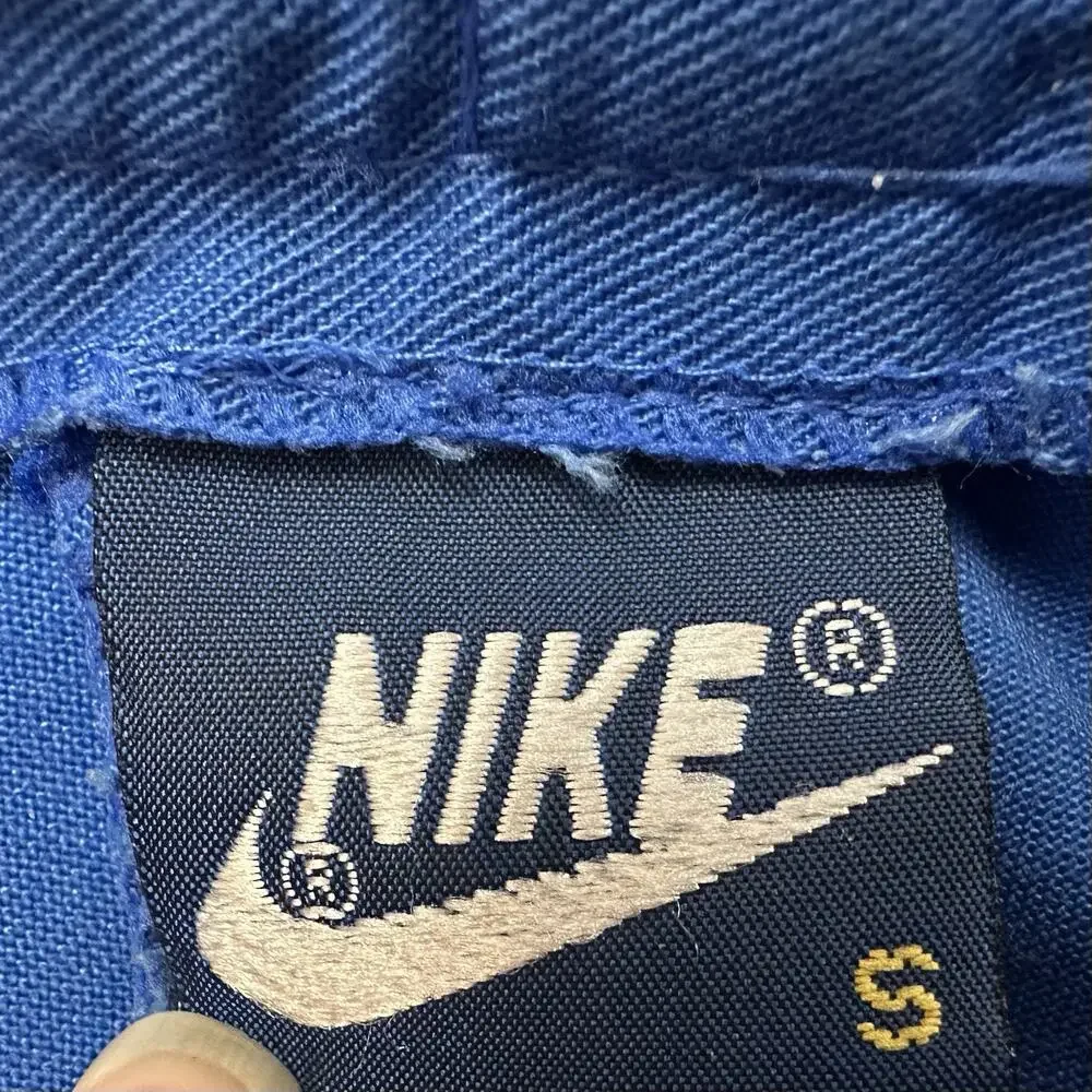 VTG 80s‎ Nike Tennis Checkerboard Logo Shorts Kids Unisex Size Small Blue Tag